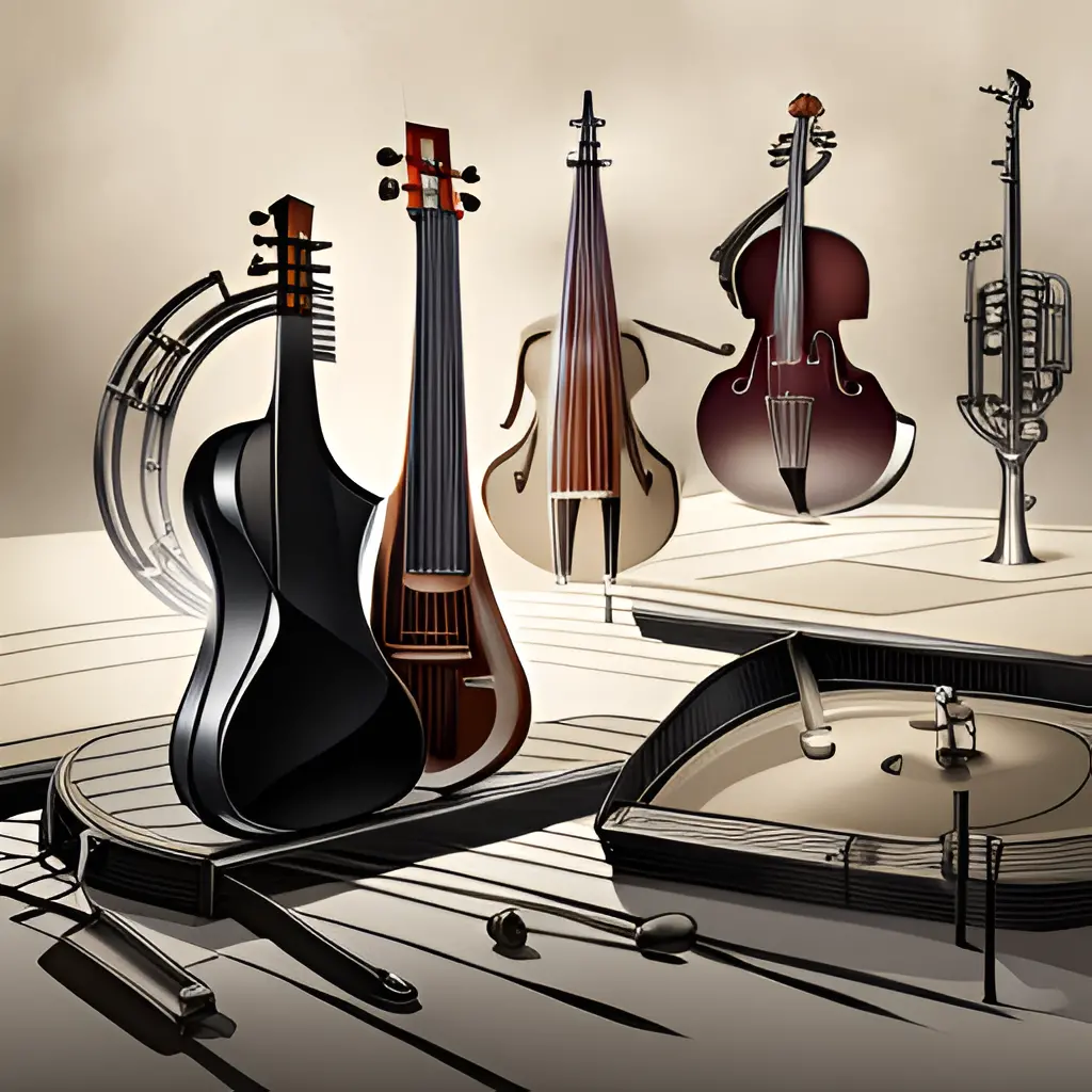 classical music instruments wallpaper